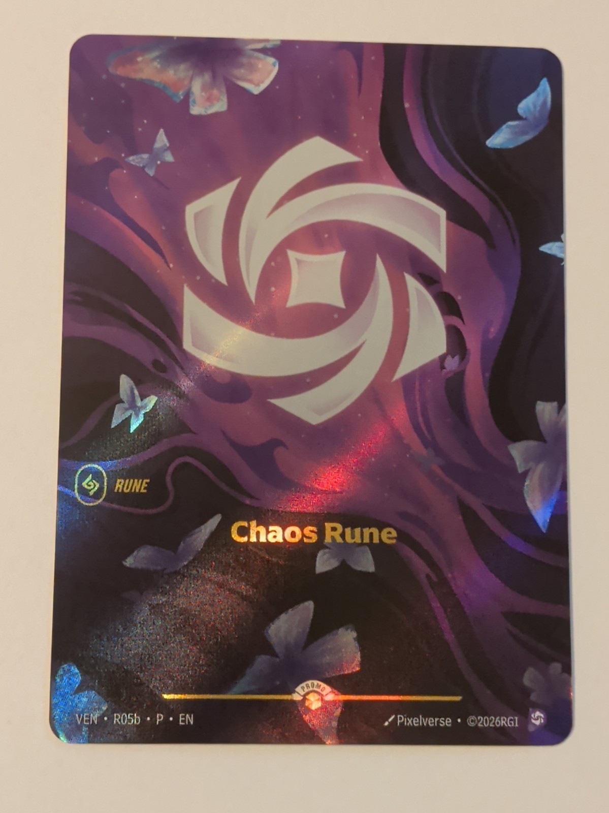 Riot Games League of Legends Rune Chaos Rune Holographic Card R05b 2026