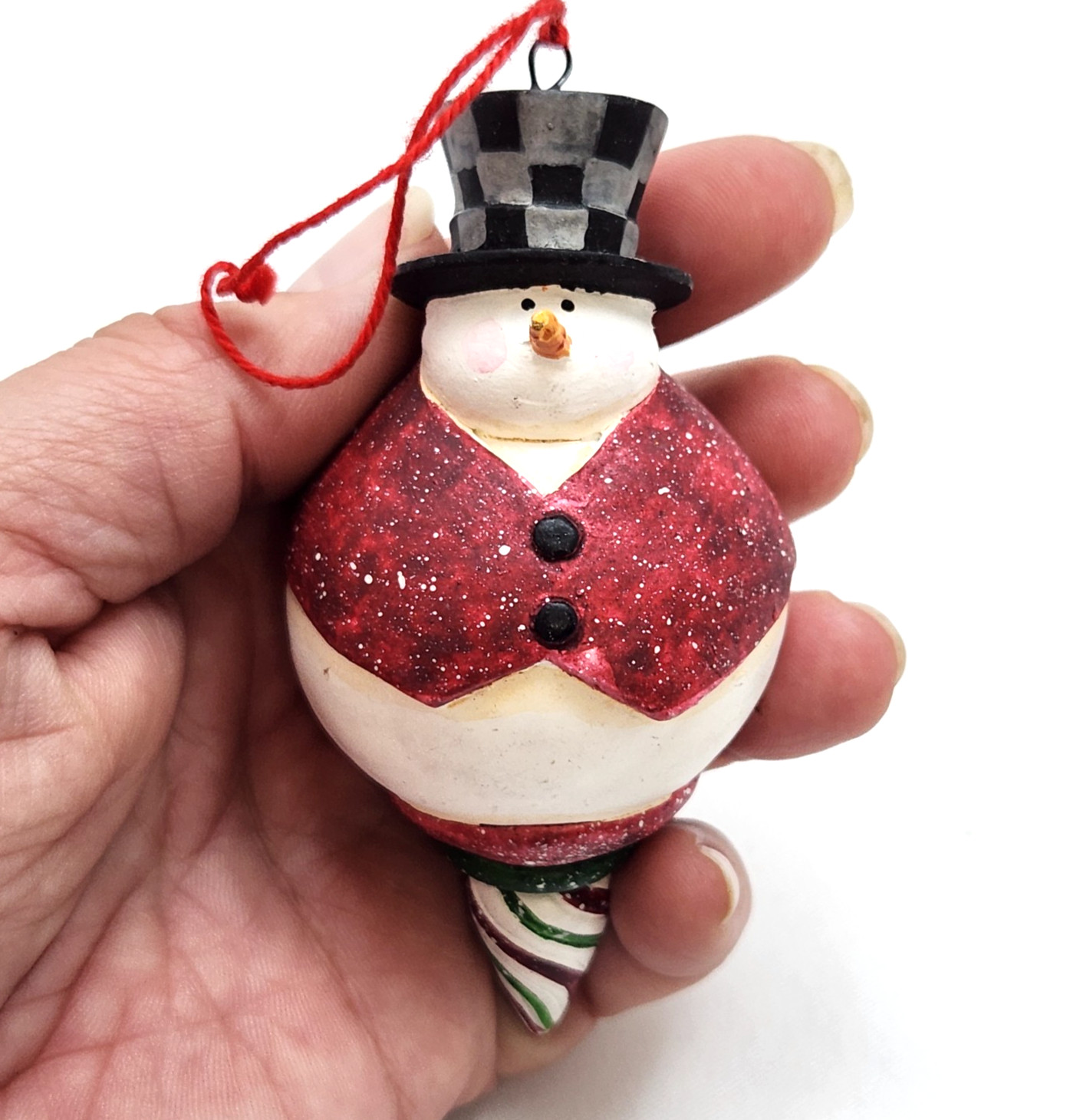 Vtg Sandi Gore Evans Jolly Follies Ornament 3.75\