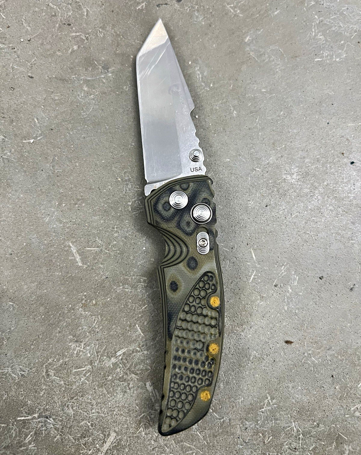 Hogue 34148 Tanto Pocketknife Green/Black G10 Stainless Plain