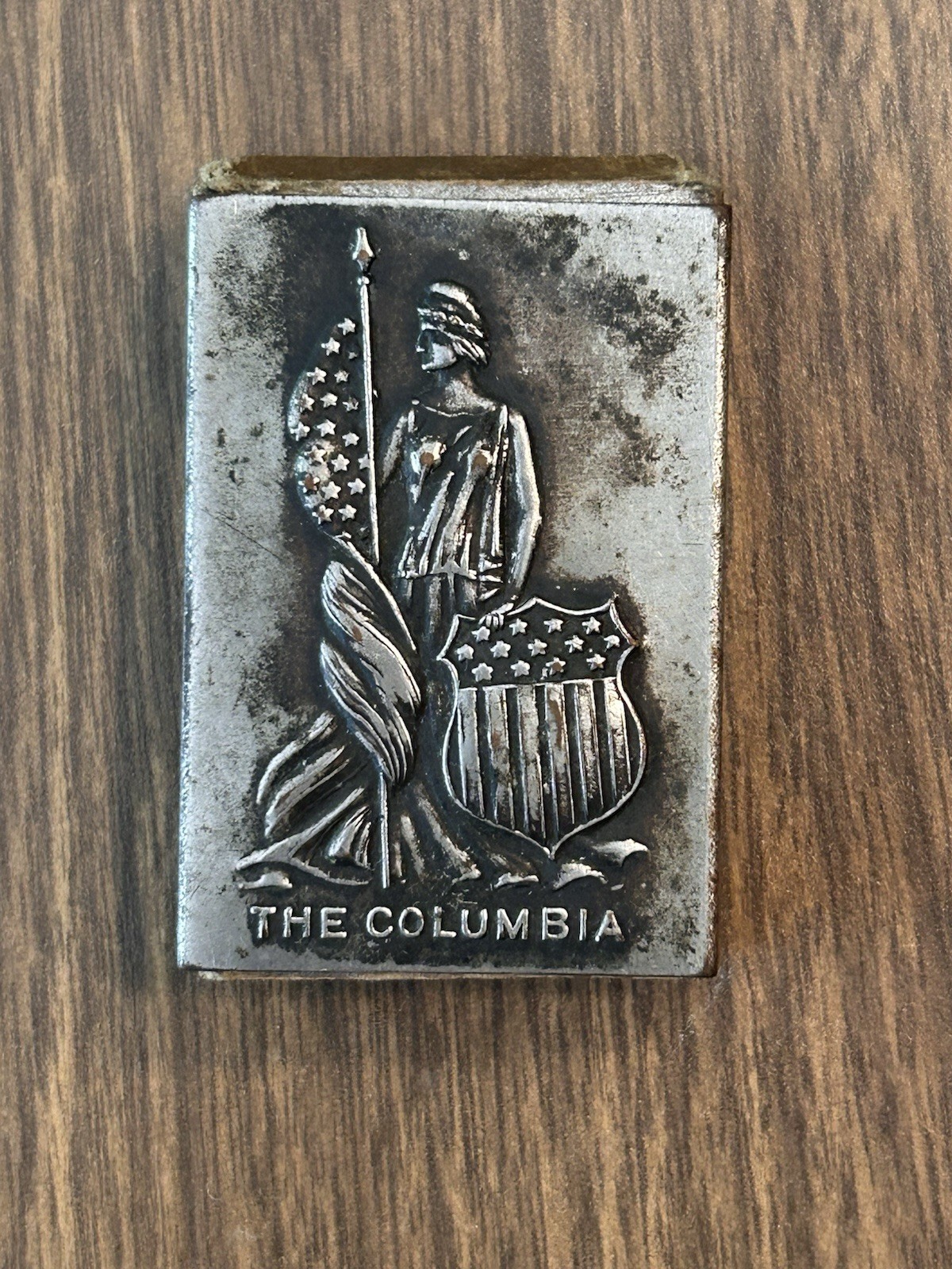 Vintage Antique The Columbia Match Box Holder