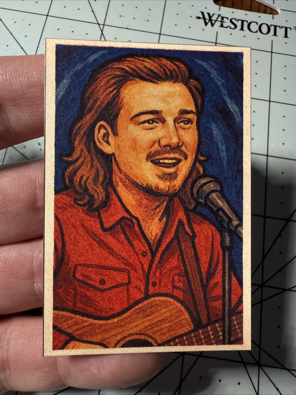 Morgan Wallen Mini Art Card Morgan Wallen Mini Art Card