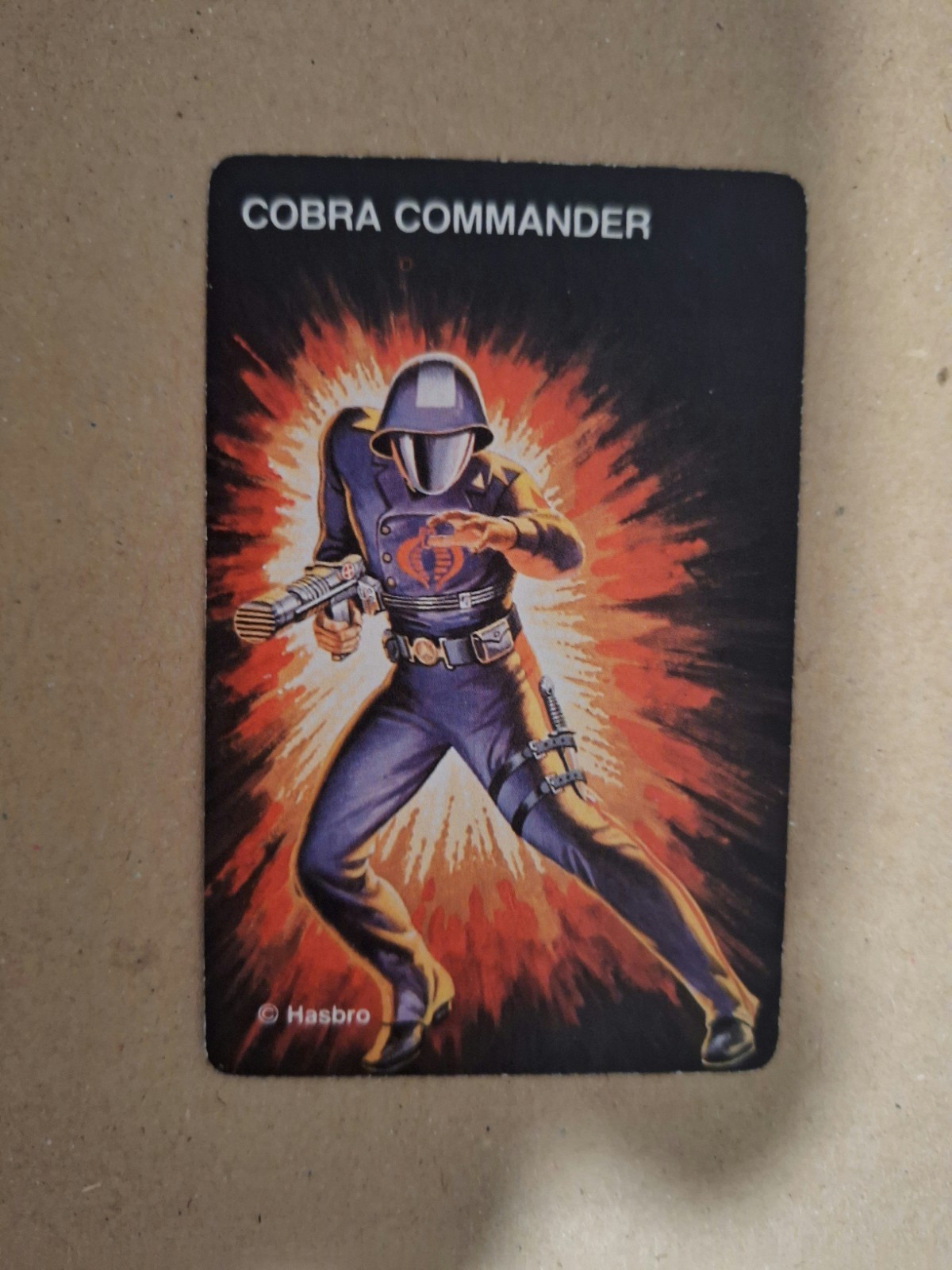 1982 Vintage G.I. JOE COBRA COMMANDER ROOKIE CARD GAME Action Figure Hasbro GI