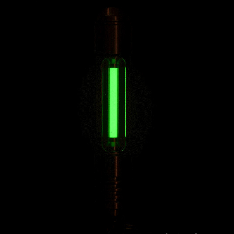 Glass Night Luminous Tube Lamp Tube 25 Years w/ Titanium Enclosure 3x22.5mm 1PC