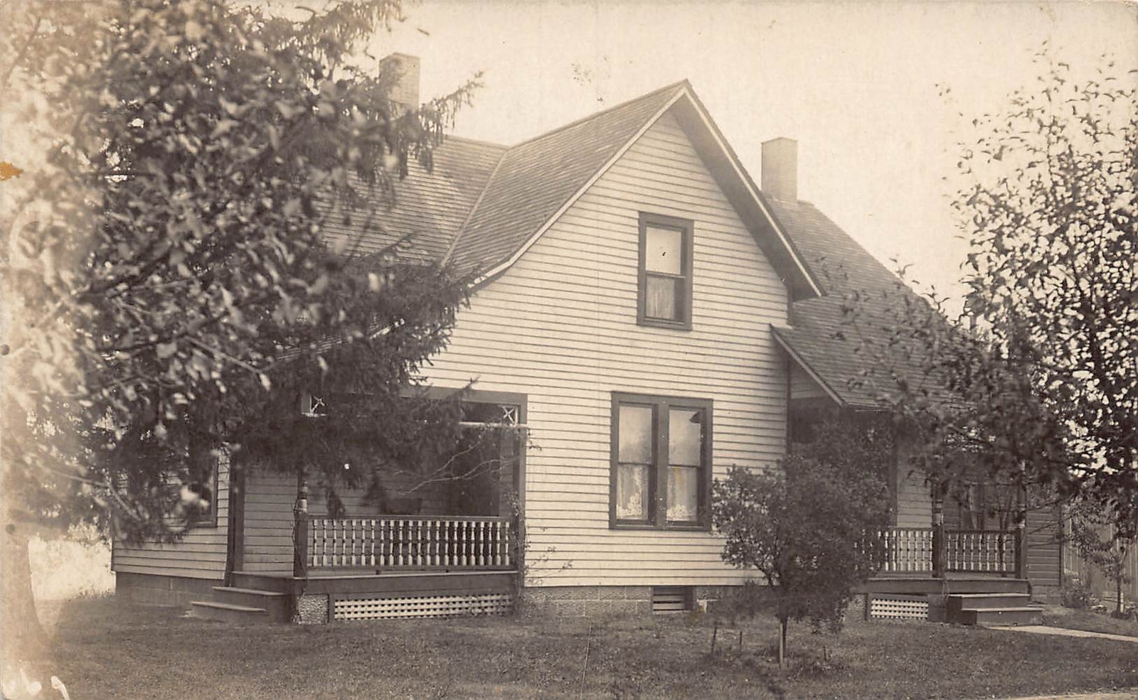 J71/ North Royalton Ohio RPPC Postcard c1910 Leiter Verhoula Home   422