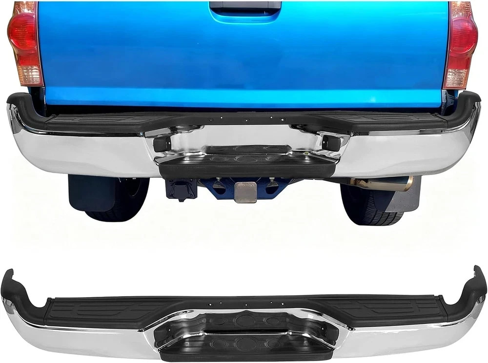 Rear Bumper with Reinforcement Bar/License Light/Center Top Pad