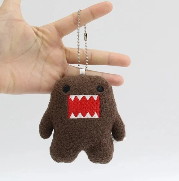 Sekiguchi Domo-kun Mini plush Mascot Key Chain H9×W8×D4cm NHK Television NWT JP