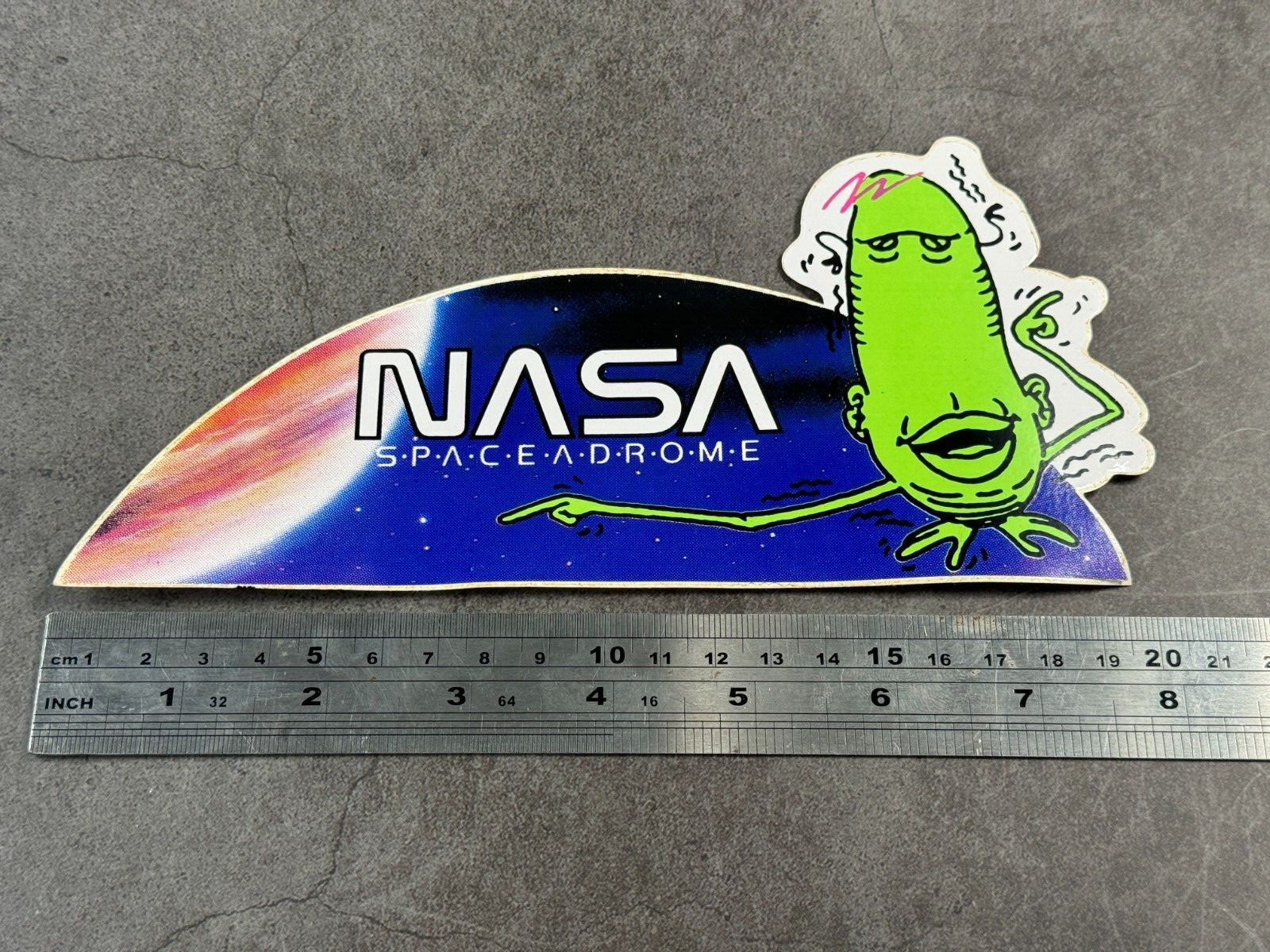 Vintage 1990s Advertising/Promotional Sticker Sign NASA Space Drome - D.R.O.M.E