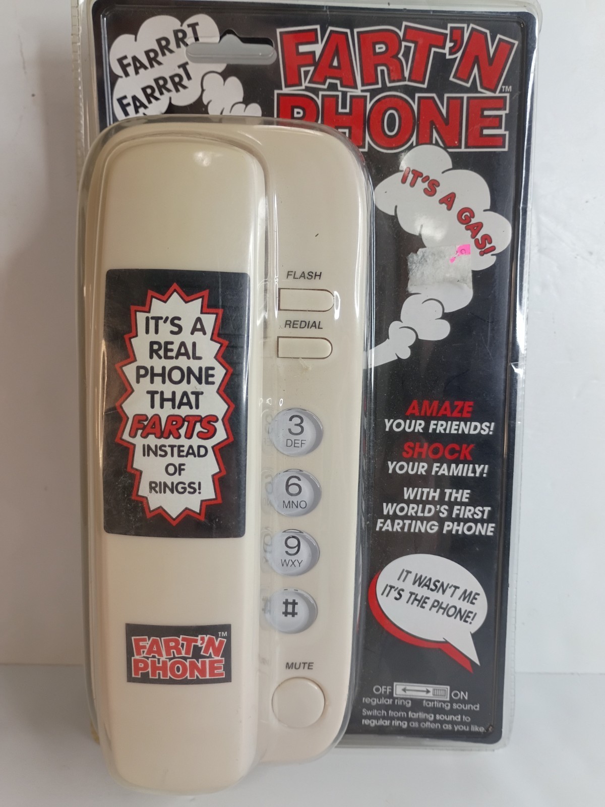 Design Scene Fart’N Phone Novelty Telephone NOS Sealed Vintage 90’s Telephone 