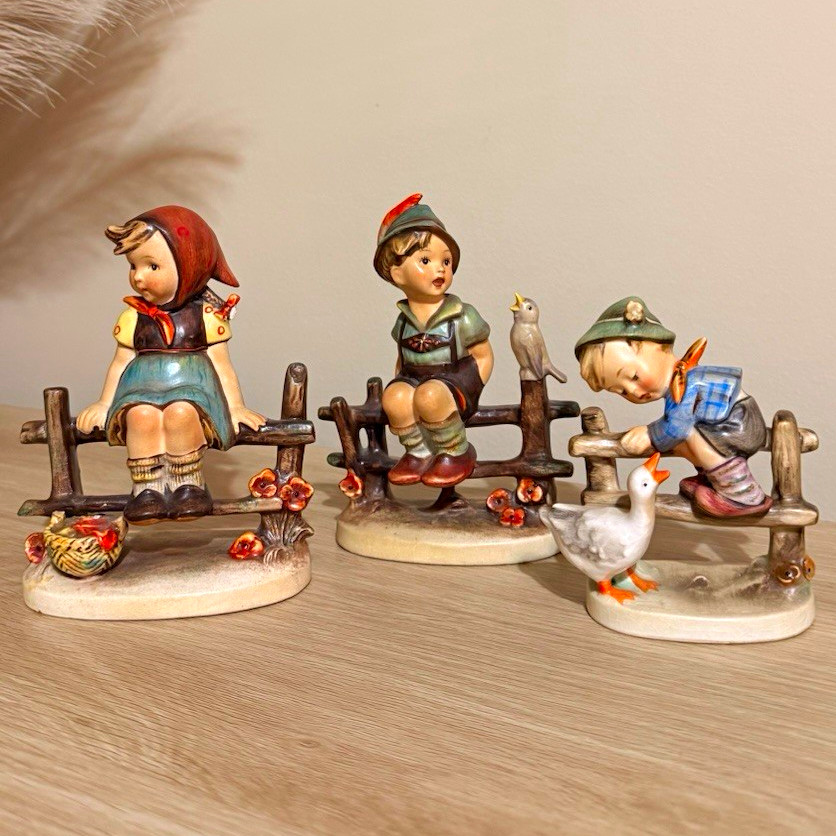 Goebel Hummel Lot of 3 Just Resting Wayside Harmony Barnyard Hero Vintage Goebel Hummel Lot of 3 Just Resting Wayside Harmony Barnyard Hero Vintage