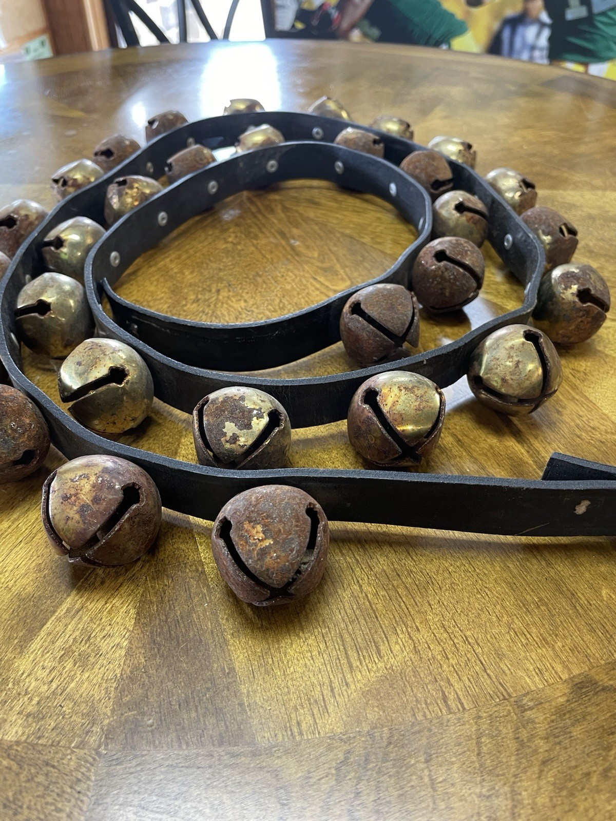 Vintage 30 Sleigh Bells 72” Harness. Horse Tack. Rustic