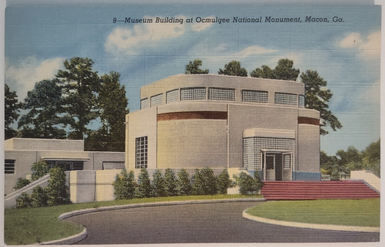 Vintage Postcard Museum Building Ocmulgee National Monument Macon Georgia AA6 Vintage Postcard Museum Building Ocmulgee National Monument Macon Georgia AA6
