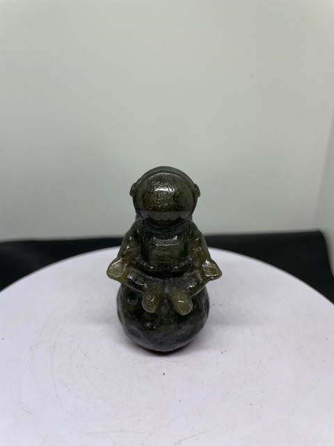 Labadorite Astronaut Carving - Crystals