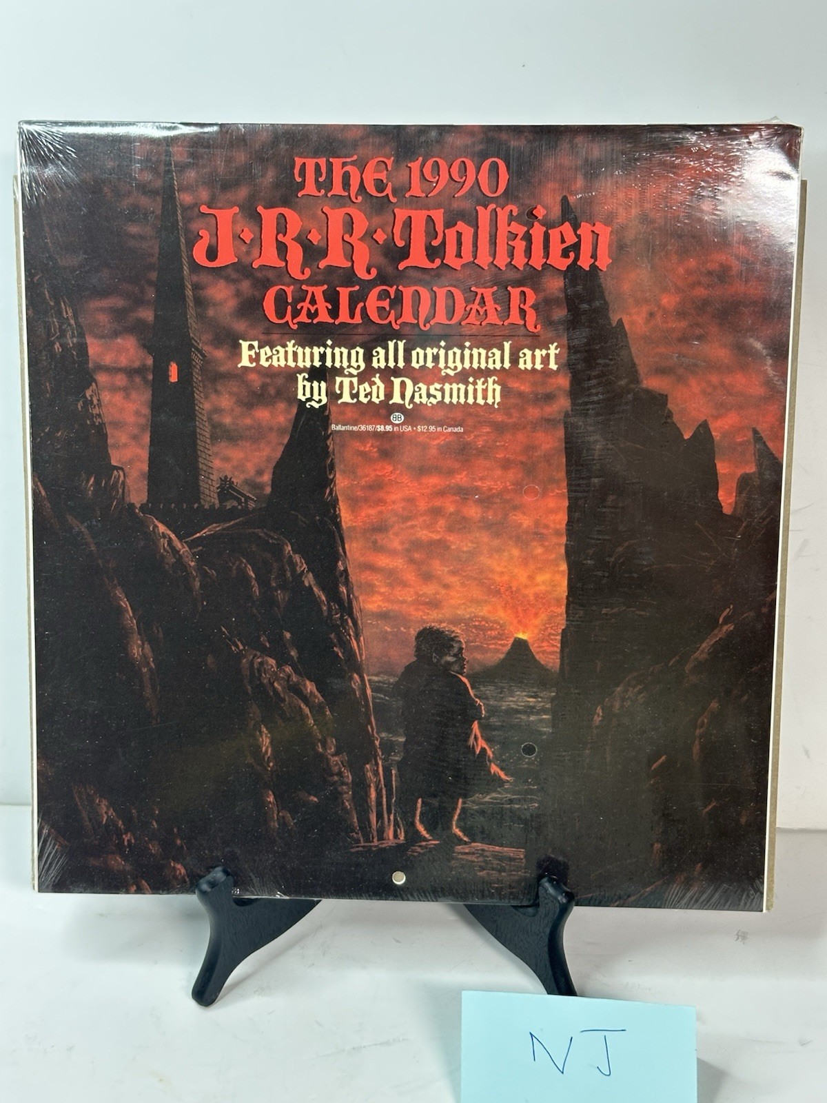 Vtg J.R.R Tolkien Calendar 1990 Hobbit Lord of the Rings Ted Nasmith Art SEALED
