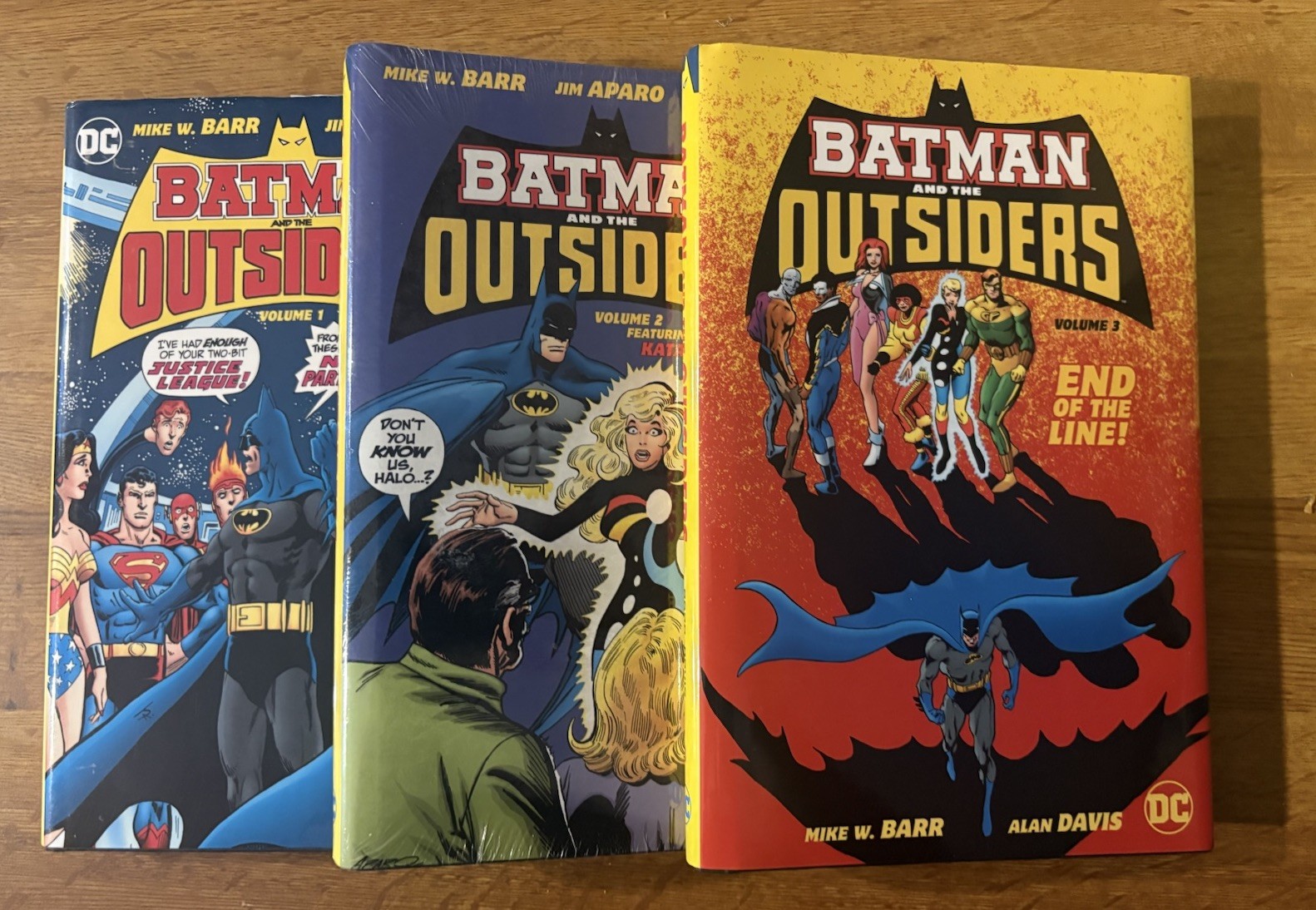Batman & The Outsiders Vol 1-3 Hardcover Lot DC 2017 OOP Barr Aparo Davis