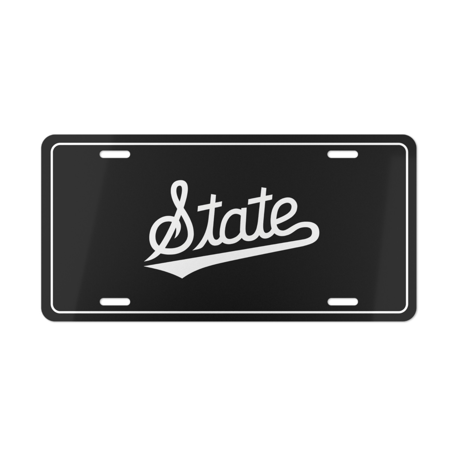 Mississippi State Bulldogs License Plate – NCAA Car Tag (Black Background)