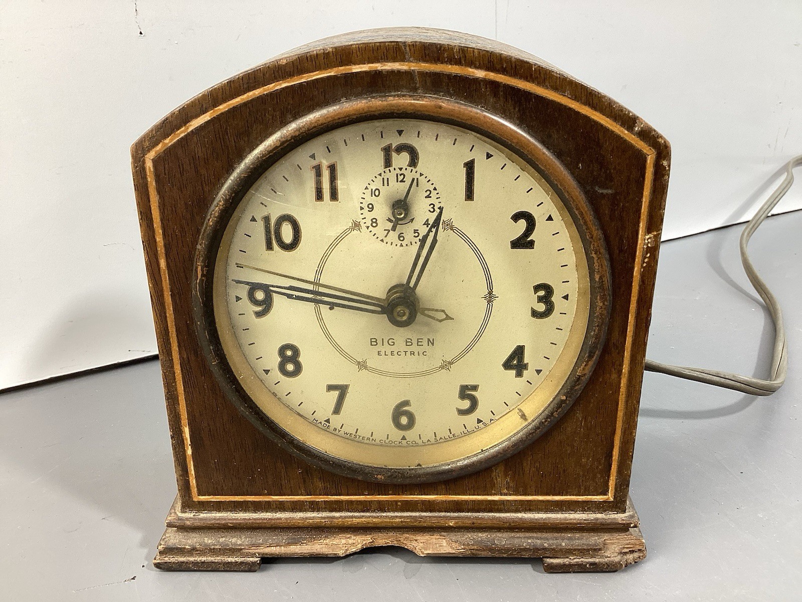 Vintage Big Ben Westclox Model 840 Electric Alarm Clock, Works