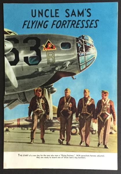 B-17 Flying Fortress 1938 Army Air Corps March Field vintage pictorial