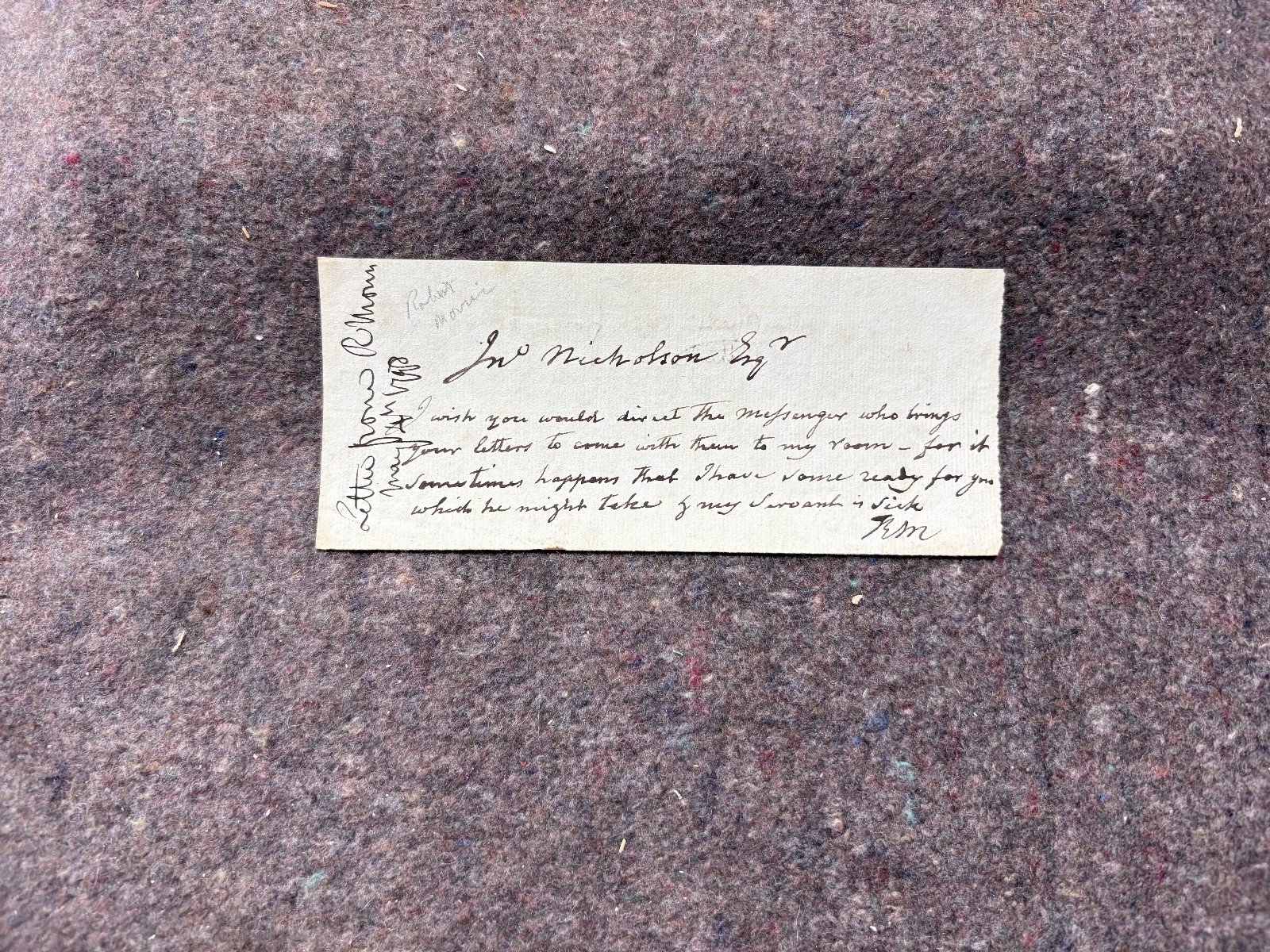 Atq 1700s ROBERT MORRIS Signed Letter-Founding Father-Signer of Dec. of Indep. Atq 1700s ROBERT MORRIS Signed Letter-Founding Father-Signer of Dec. of Indep.