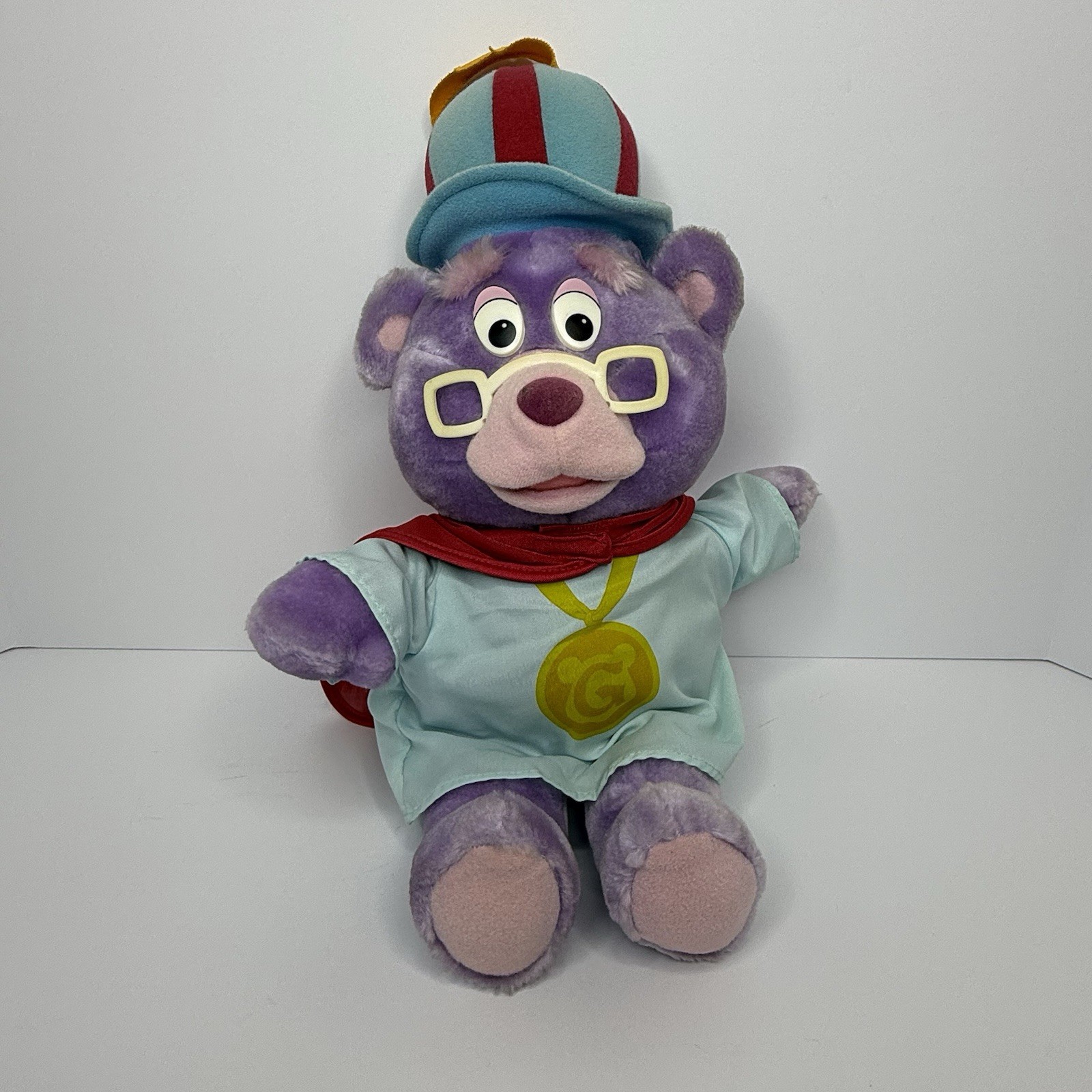 VTG 1985 Fisher Price Disney Zummi Gummi Bear 15” Plush Stuffed Animal Toy
