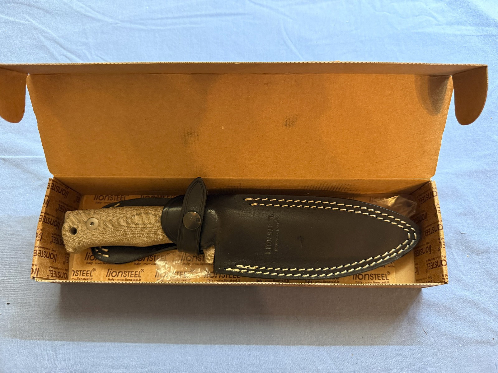 Lionsteel T5 Fixed Blade Knife Niolox Leather Sheath 5