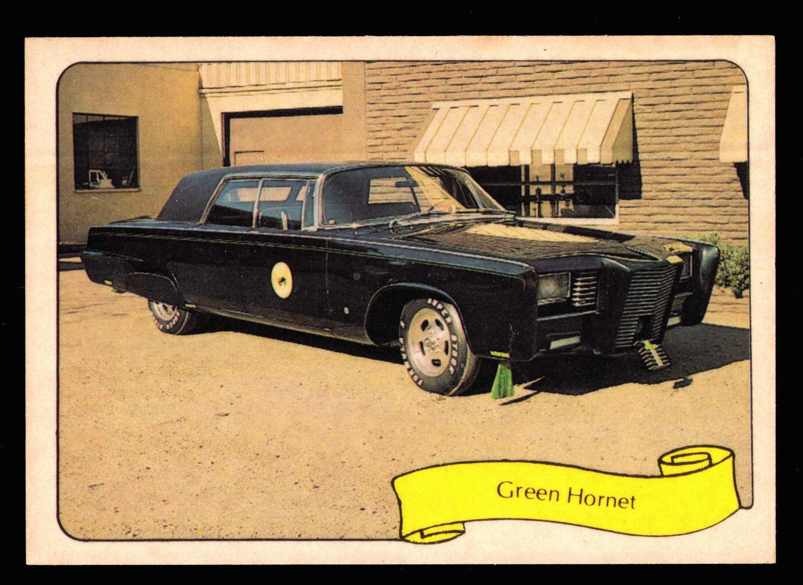 Original 1975 • GREEN HORNET • Barris KUSTOM CARS Fleer Sticker Card NM