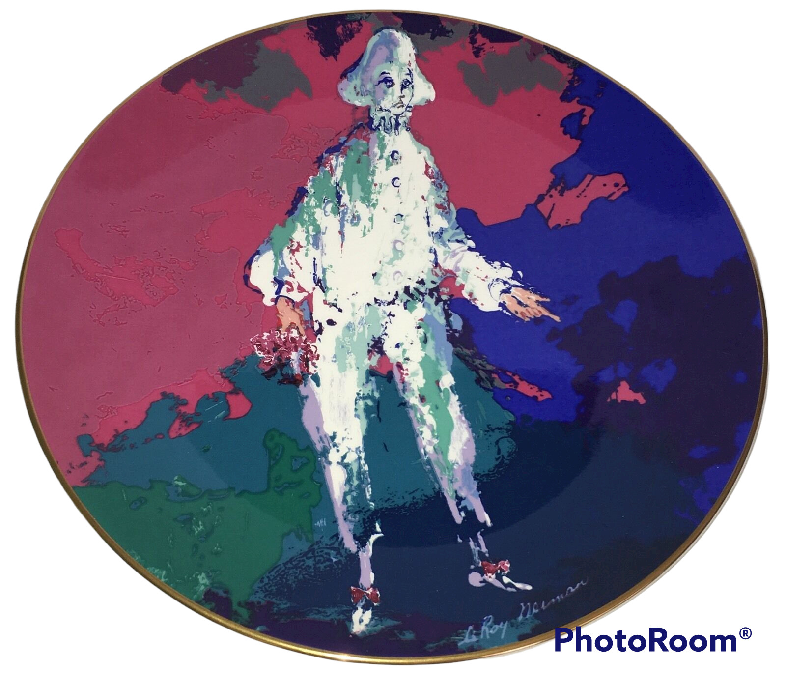Vintage 1975 Royal Doulton Leroy Neiman Pierrot Plate #284 Of Limited Edition
