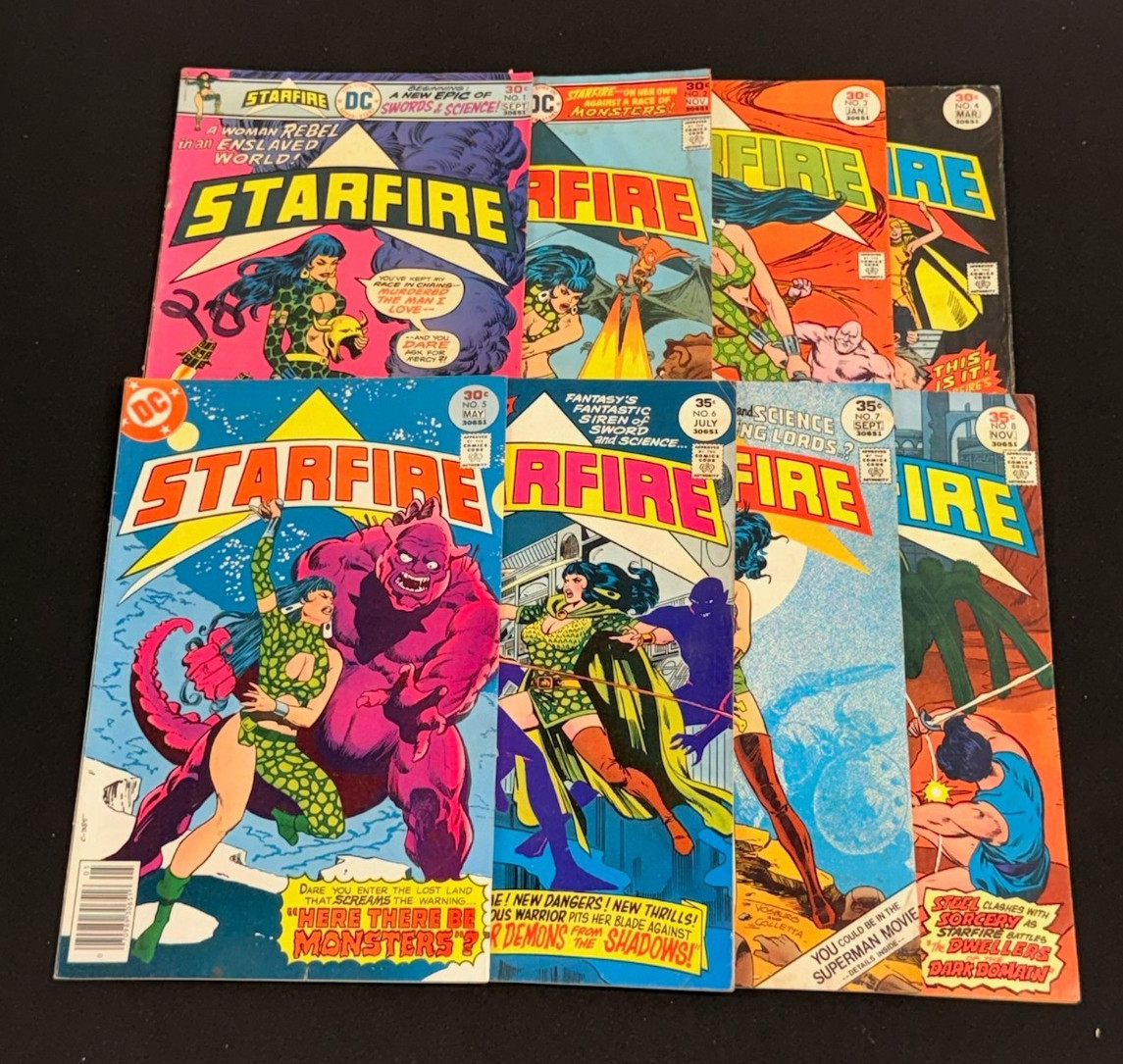 STARFIRE #1-8 Complete Series 1976/77 DC Comics