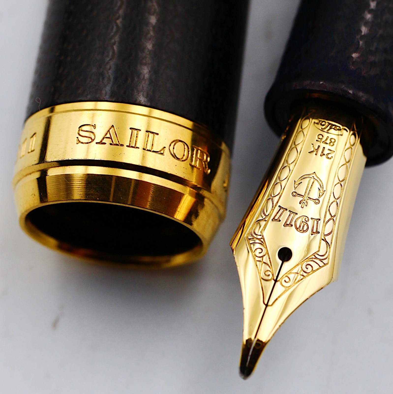 [Rare] Sailor Fountain Pen Professional Gear Mycarta Black, Naginata Concord Nib