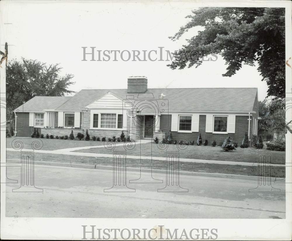 1949 Press Photo All-American home at 17160 James Couzens Highway in Detroit