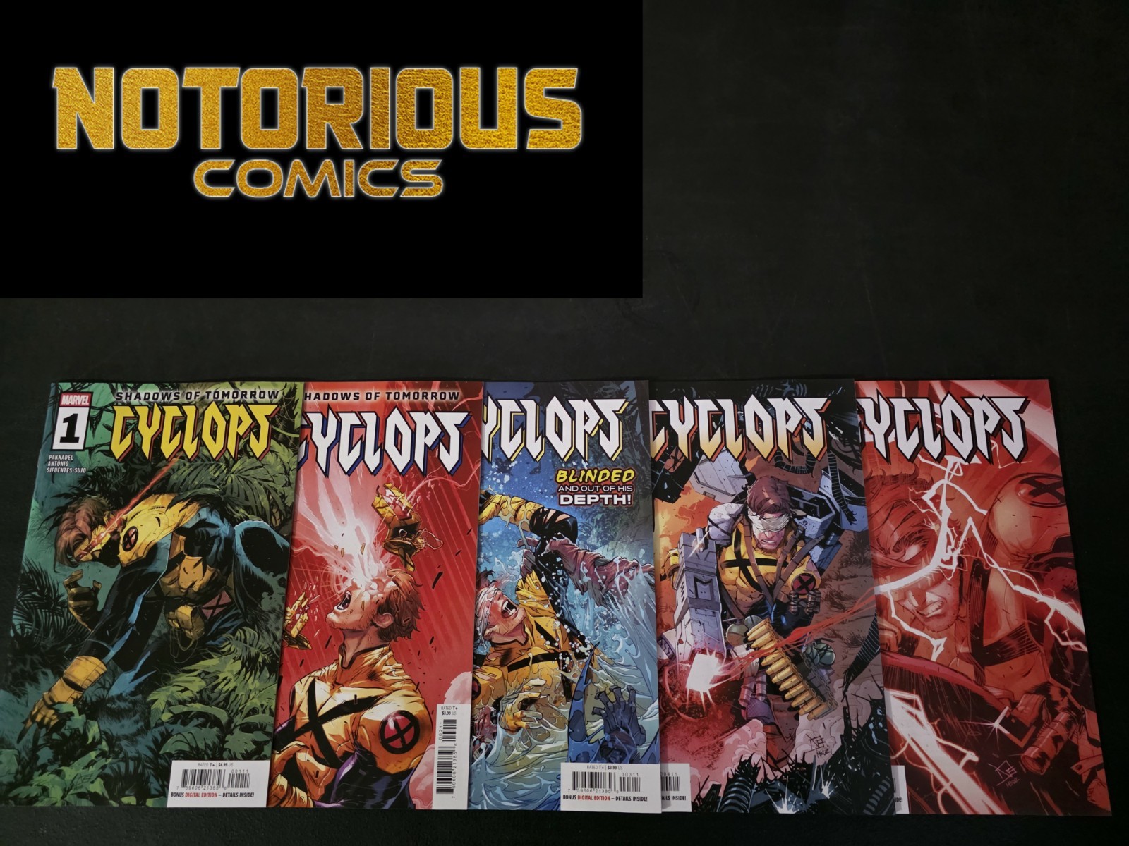 Cyclops 1-5 Complete Comic Lot Run Set Shadows of Tomorrow Marvel Collection