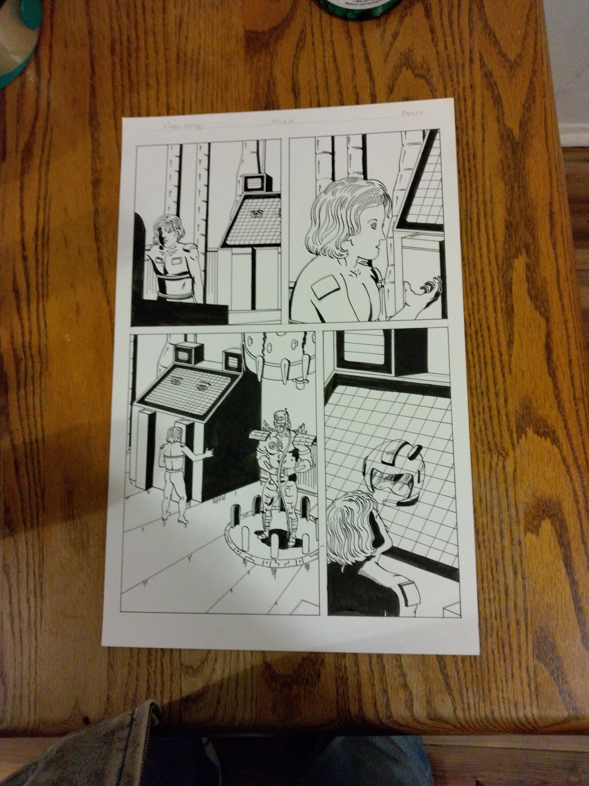 Compu-M.E.C.H. Original Comic Book Artwork Issue #28 Page #14 By Theodore Riddle