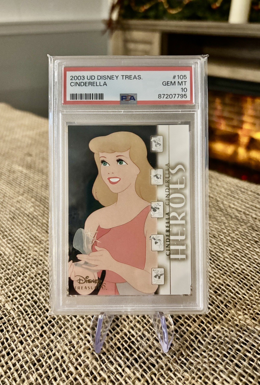 PSA 10 Rare Cinderella 2003 Upper Deck Disney Treasures #105 Cinderella Princess