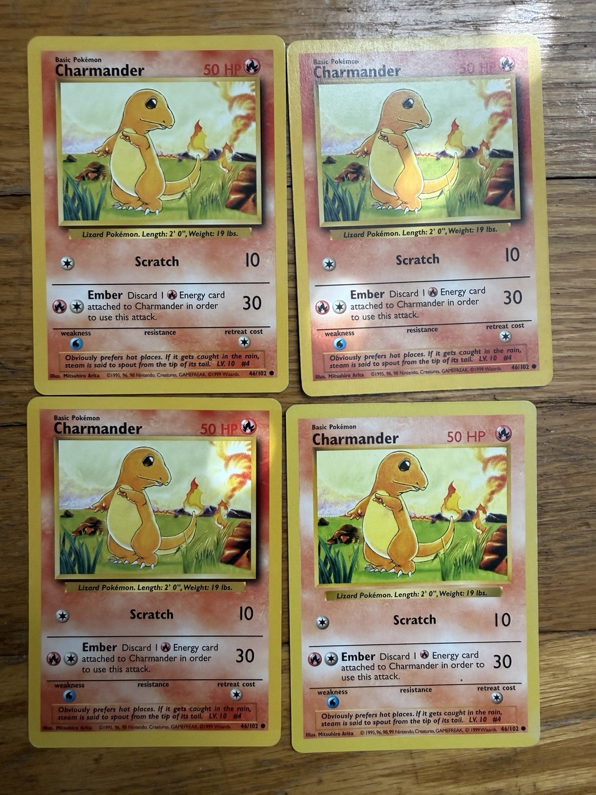 1999 Pokemon Vintage WOTC Lot 7 Eevee 4 Charmander 3 Bulbasaur Base Jungle