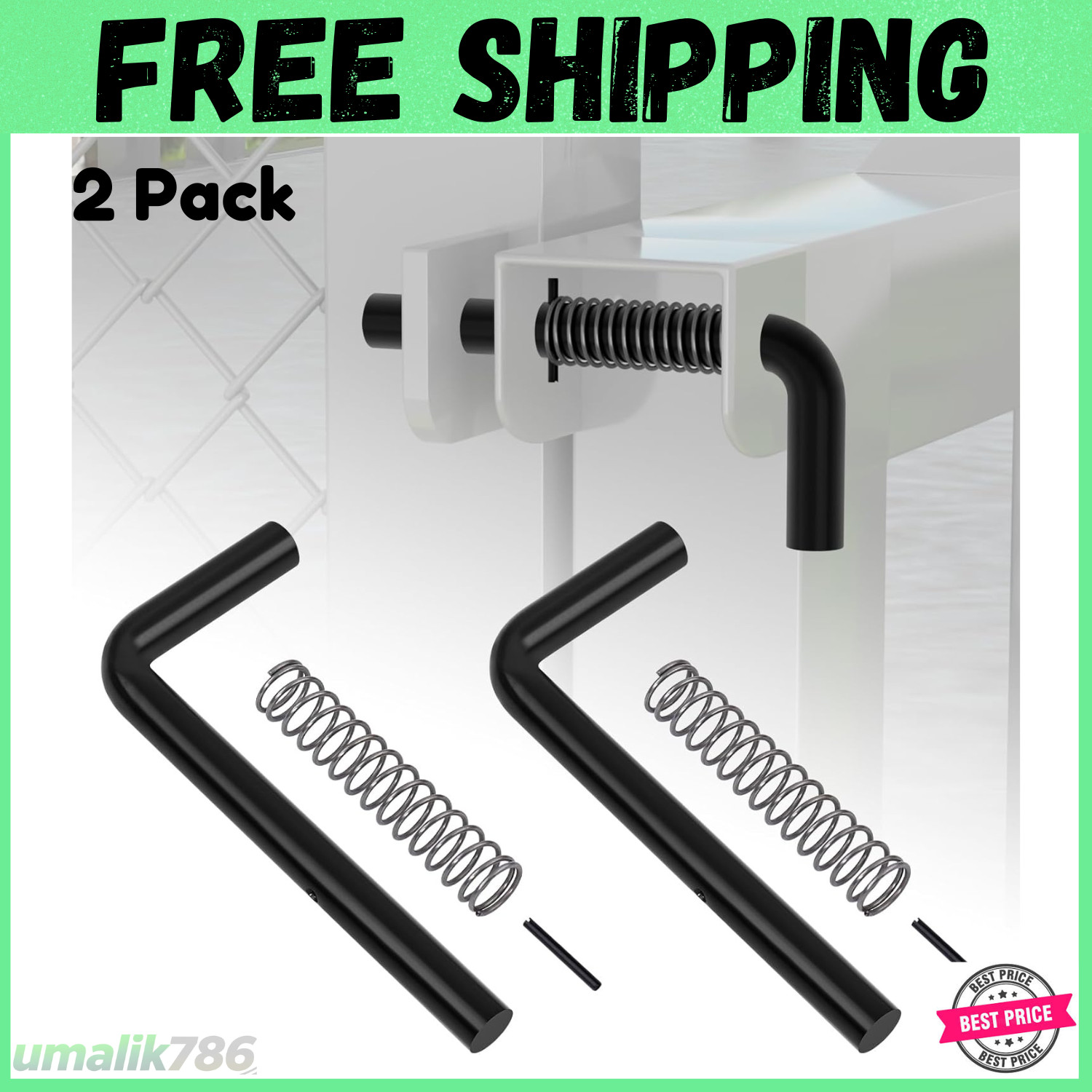 819T Trailer Gate Spring Latch Kit 2 Pack Trailer Gate Pins Heavy Duty Trailer