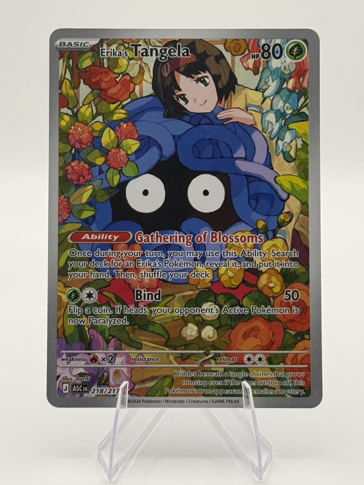 Erika\'s Tangela 218/217 Pokemon TCG Ascended Heroes Illustration Rare