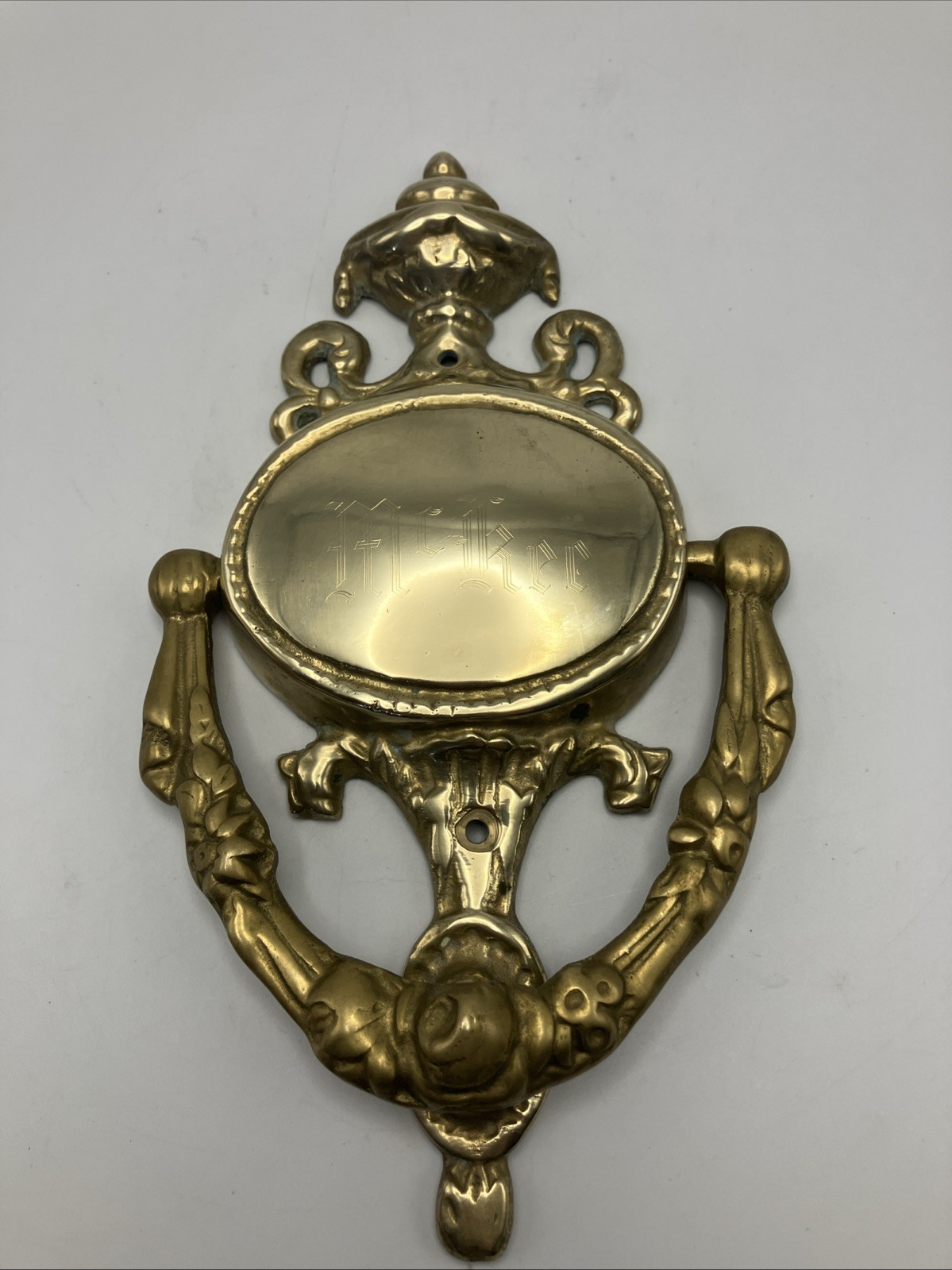 BRASS DOORKNOCKER  LARGE 9\