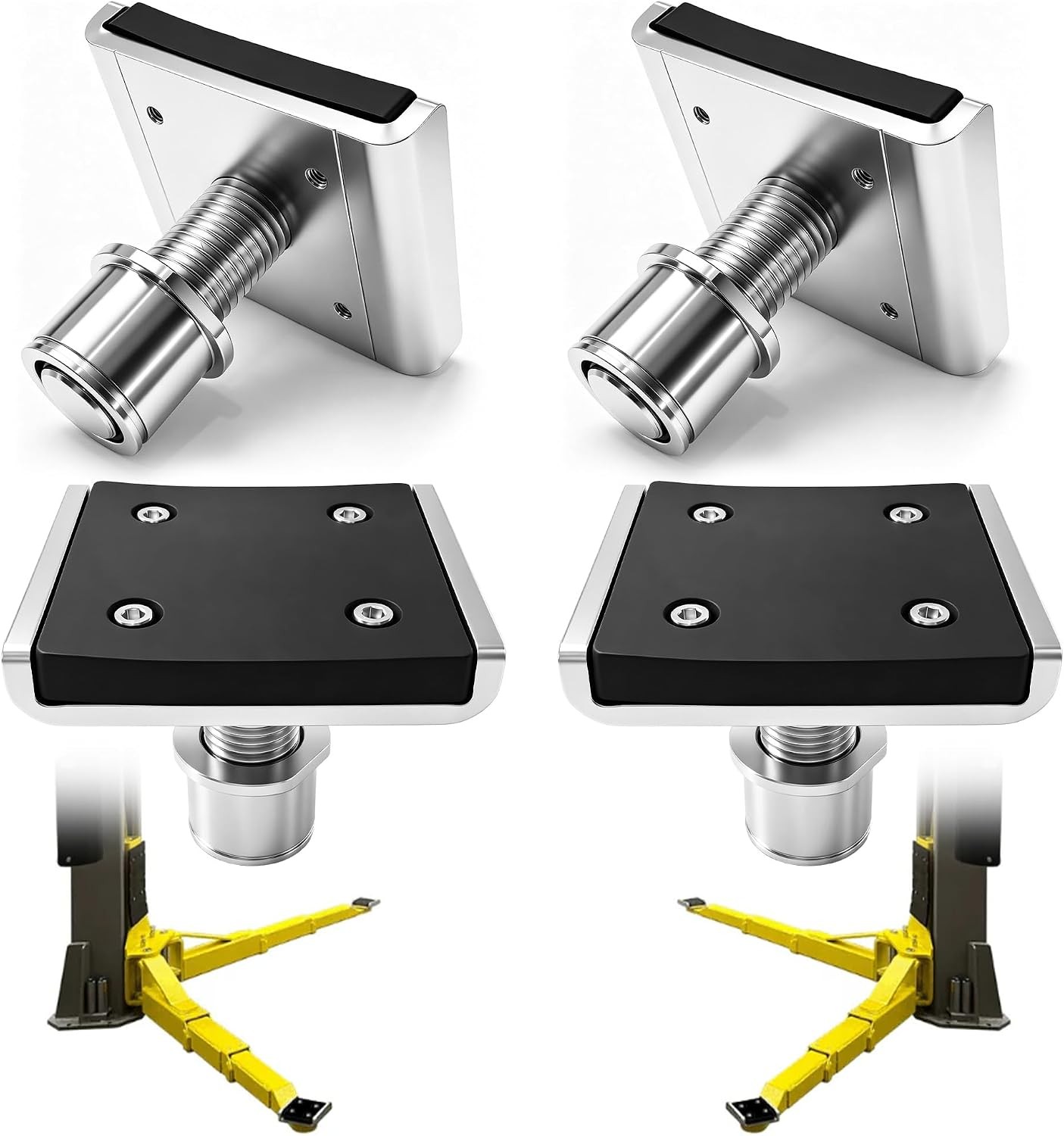 4 Pack Auto Adapters for 2 Post Lift, Car Lift Truck Adapter Accessories, Galvan 4 Pack Auto Adapters for 2 Post Lift, Car Lift Truck Adapter Accessories, Galvan