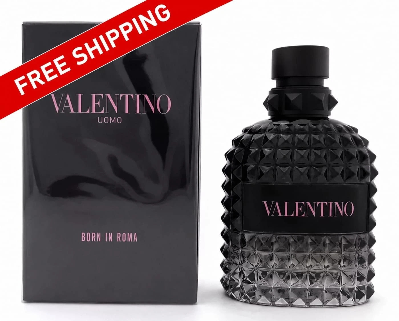 Uomo Born In Roma by Valentino 100ml 3.4 fl oz EDT Cologne Spray New In Box