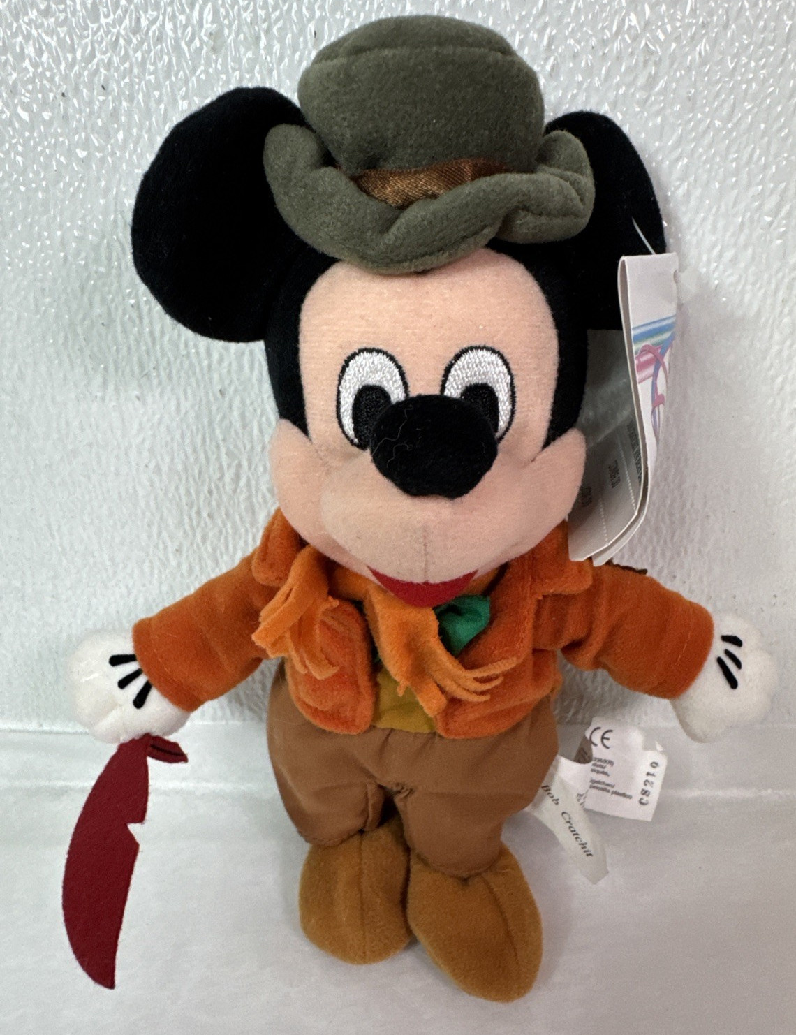 Disney Store MICKEY as Bob Cratchit 9” Plush NWT 1999 Christmas Carol New