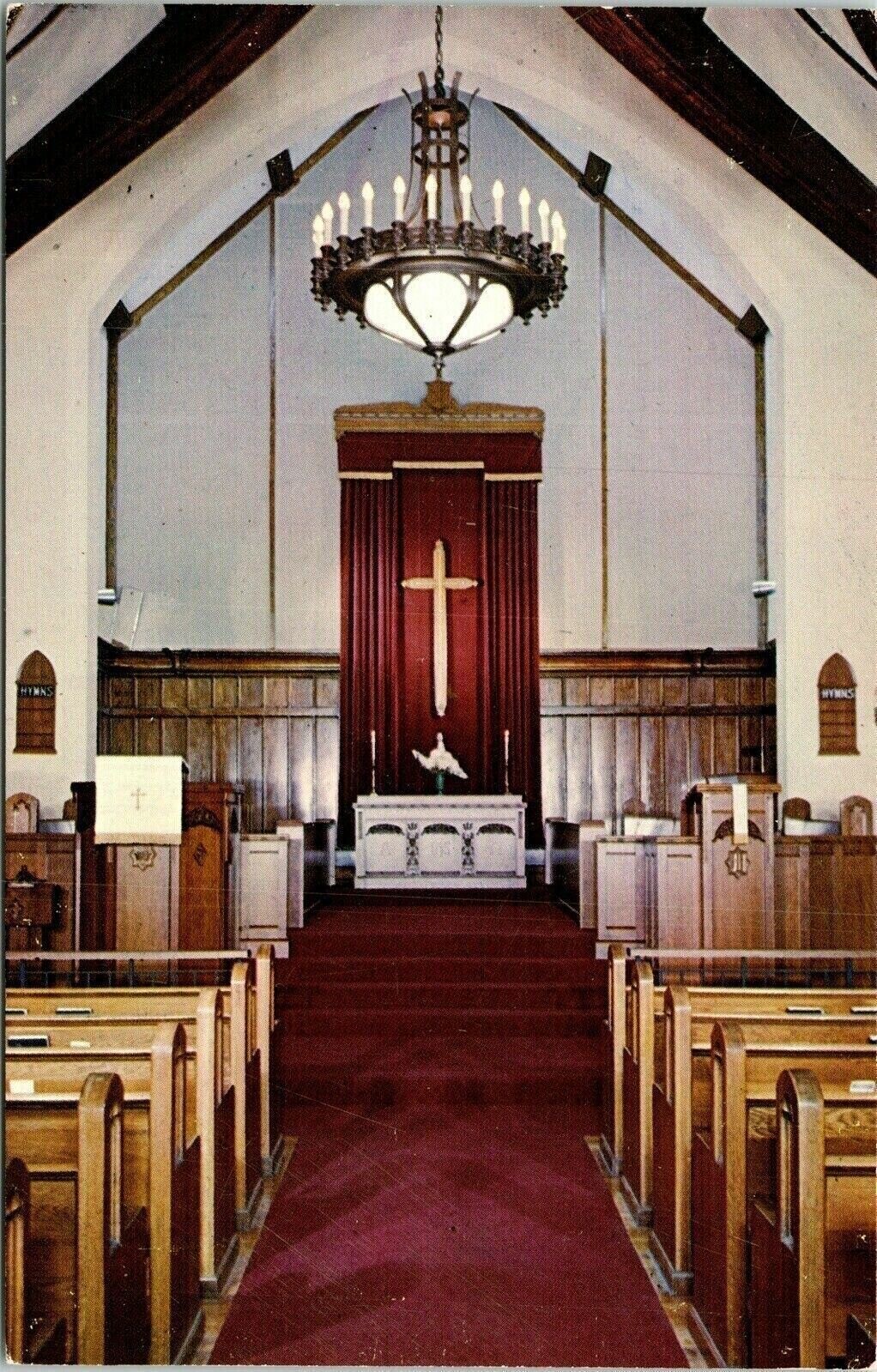 Scotia Methodist Church Scotia NY New York Interior VTG Postcard UNP Unused