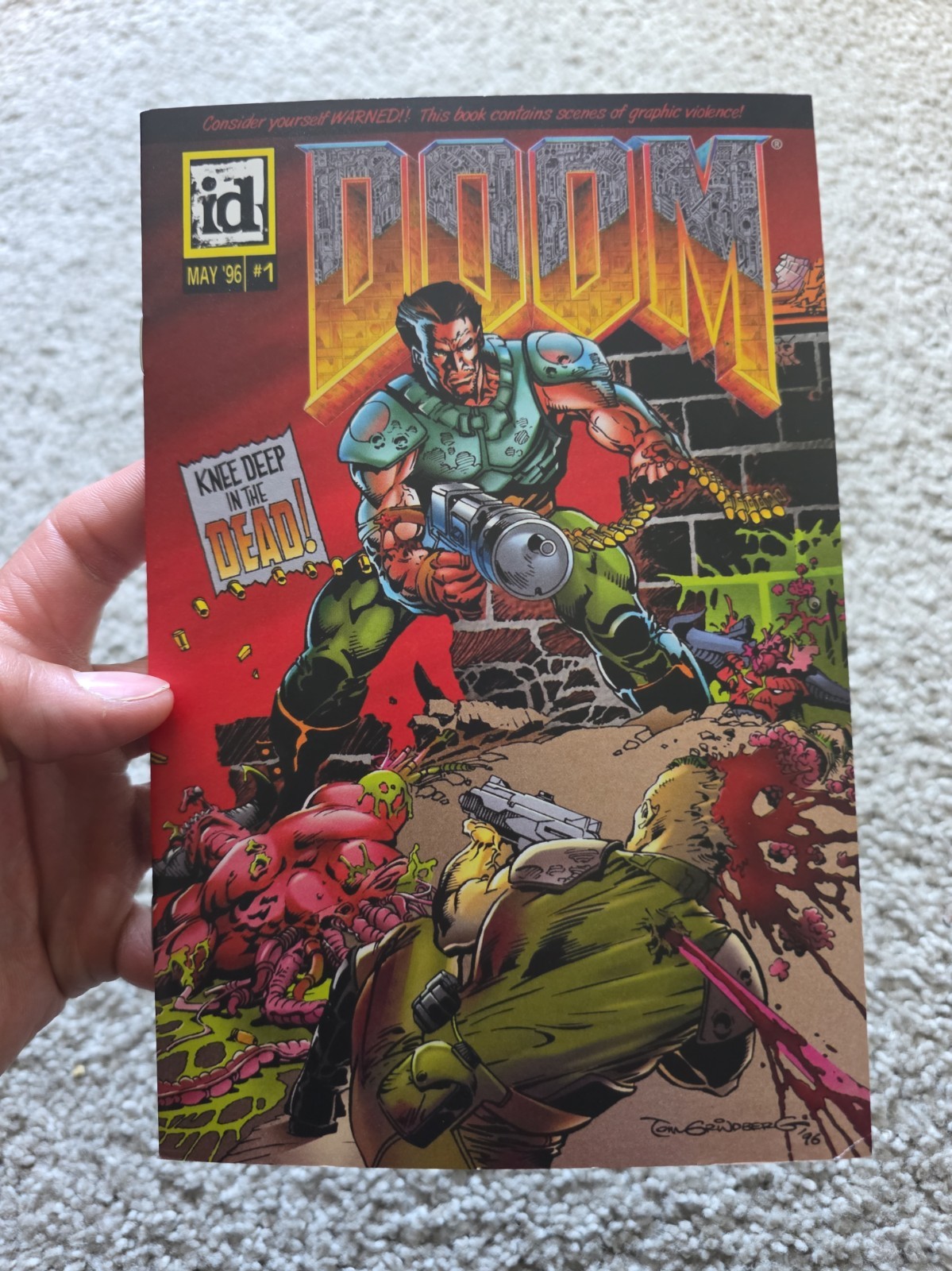 DOOM Knee Deep In The Dead Video Game Comic Book One-Shot Reprint / id Software