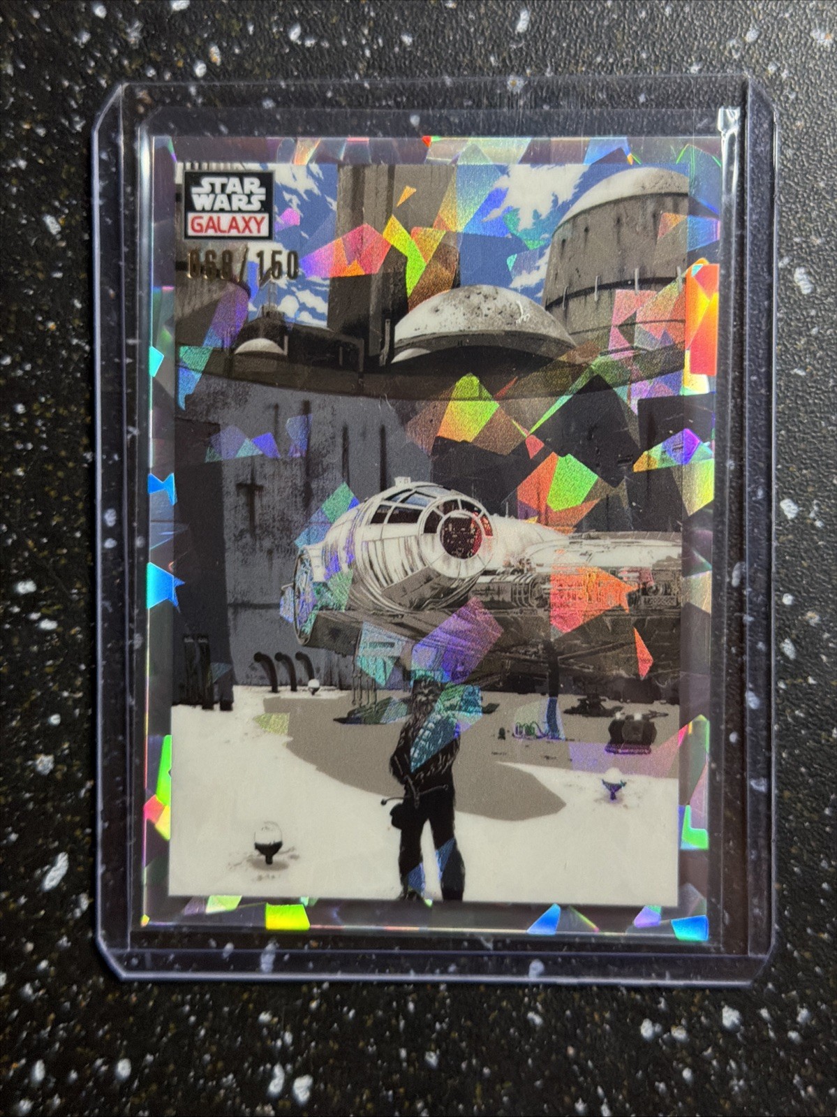 What a Piece of Junk 2023 Topps Star Wars Galaxy Chrome ATOMIC /150 Refractor 66 What a Piece of Junk 2023 Topps Star Wars Galaxy Chrome ATOMIC /150 Refractor 66