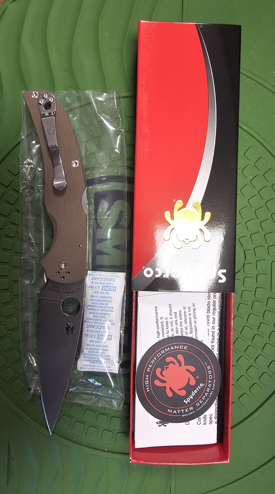 Spyderco Native Chief Sprint Run, Brown G-10 Handles, CPM 15V Steel, C244GPBN15V Spyderco Native Chief Sprint Run, Brown G-10 Handles, CPM 15V Steel, C244GPBN15V