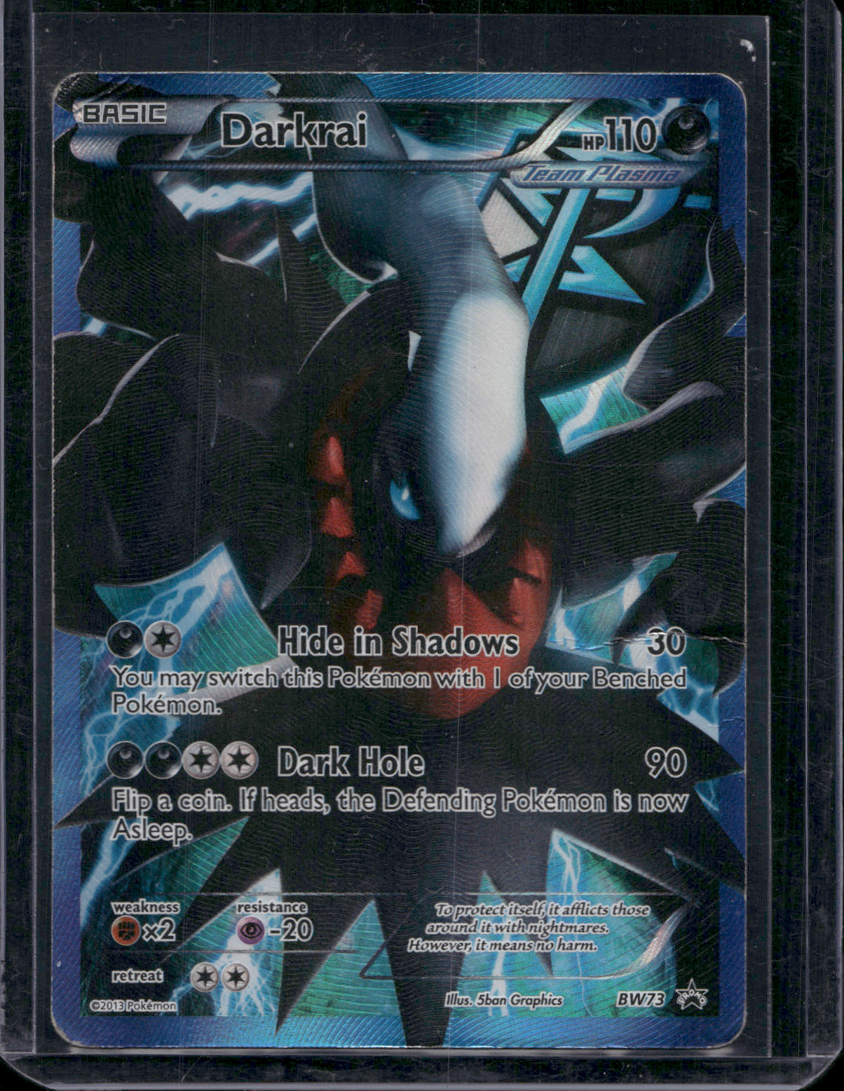 Darkrai EX Full Art Promo BW73 Team Plasma 2013 Pokémon Darkrai EX Full Art Promo BW73 Team Plasma 2013 Pokémon