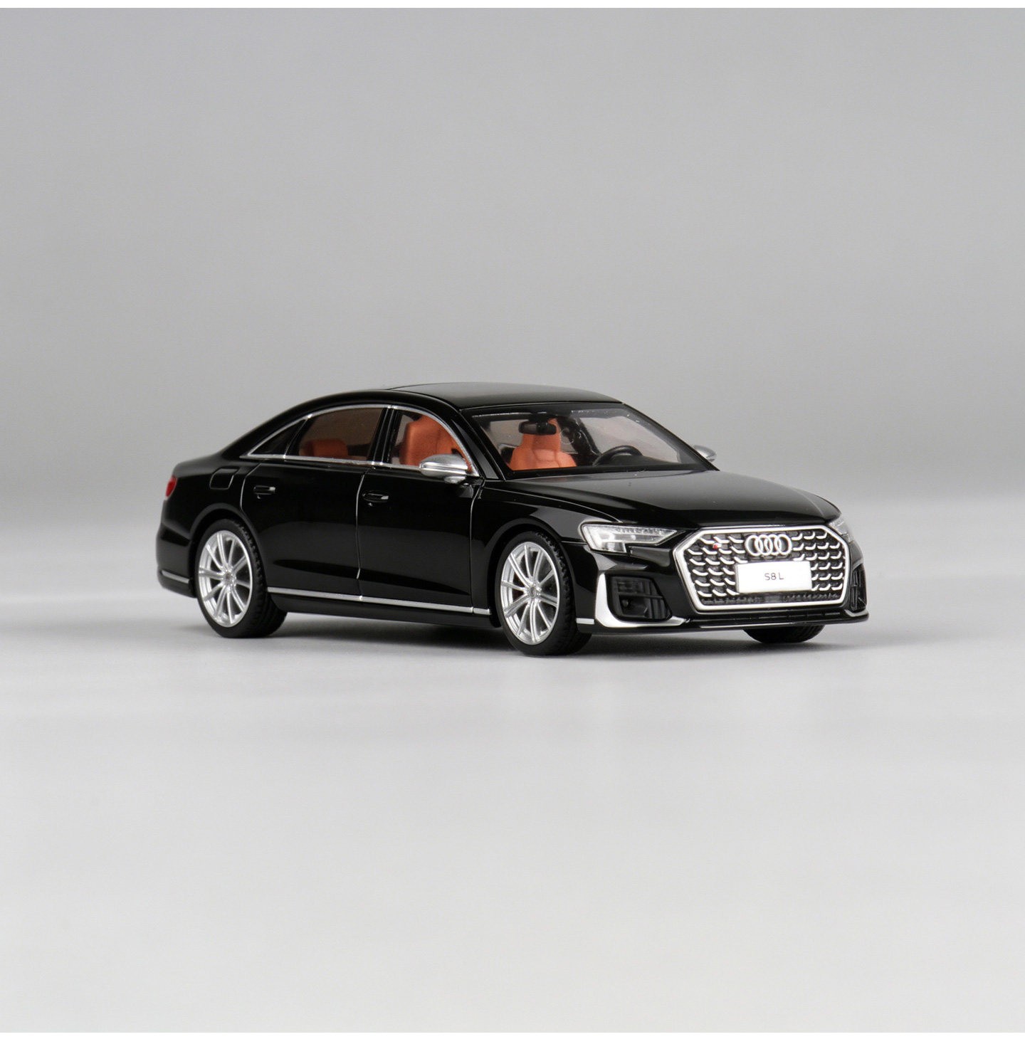1/64 Black Audi S8L D5 Alloy Diecast - Rare Collectible Display Piece