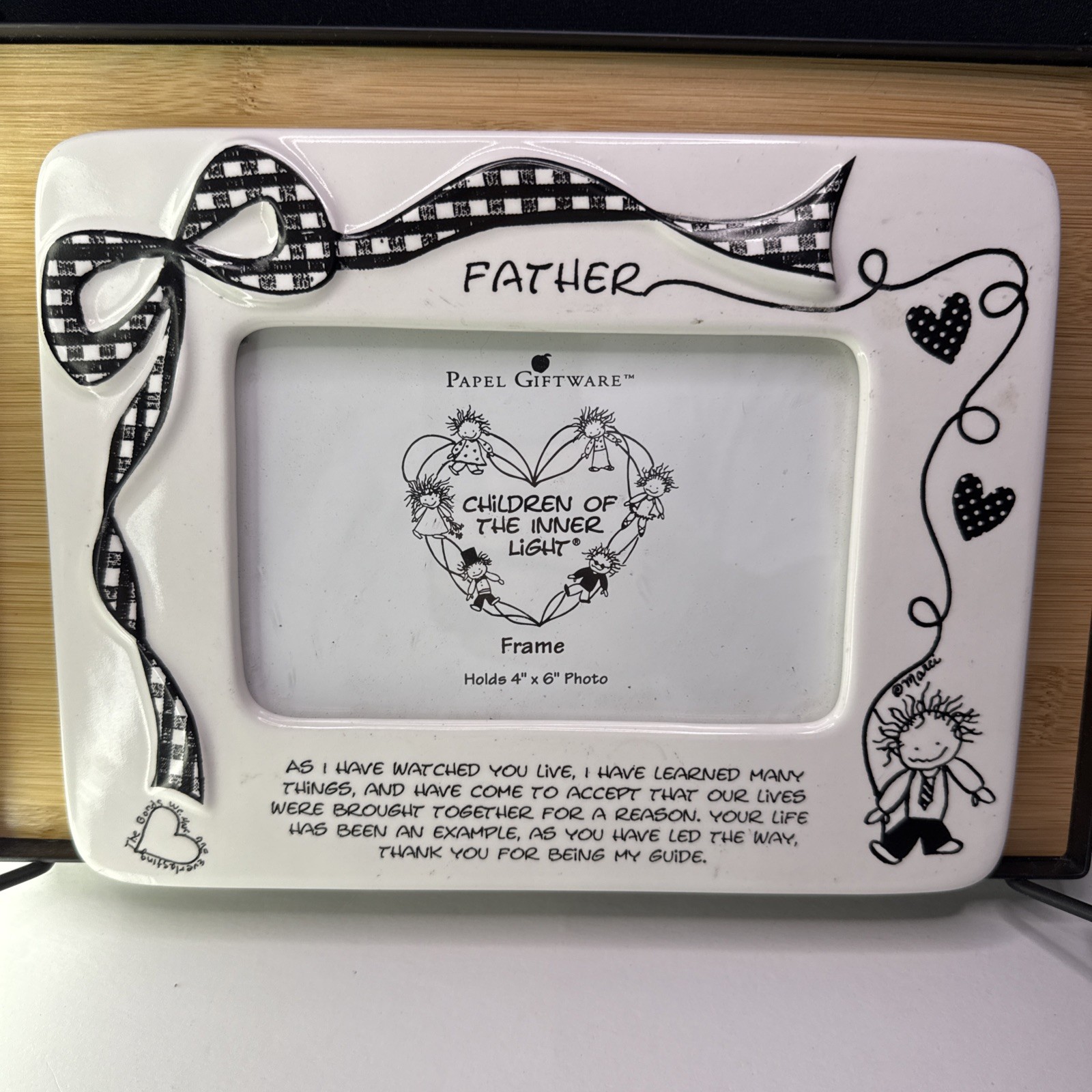 Papel Giftware 4”x6” Picture Frame “Father” Children Of The Inner Light