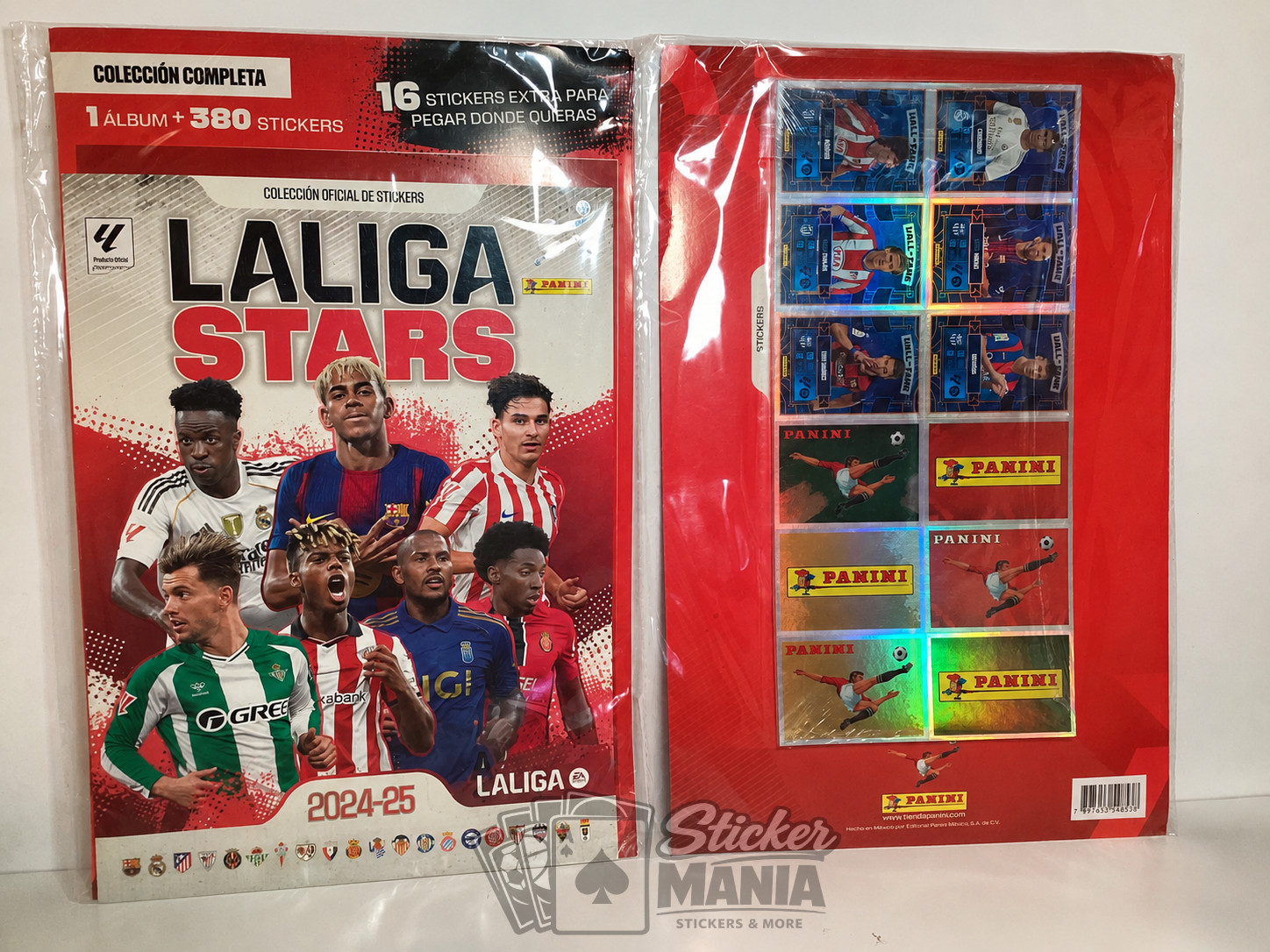 PANINI LALIGA STARS 2025/26 LATAM COMPLETE COLLECTION ALBUM + 380 STICKERS YAMAL