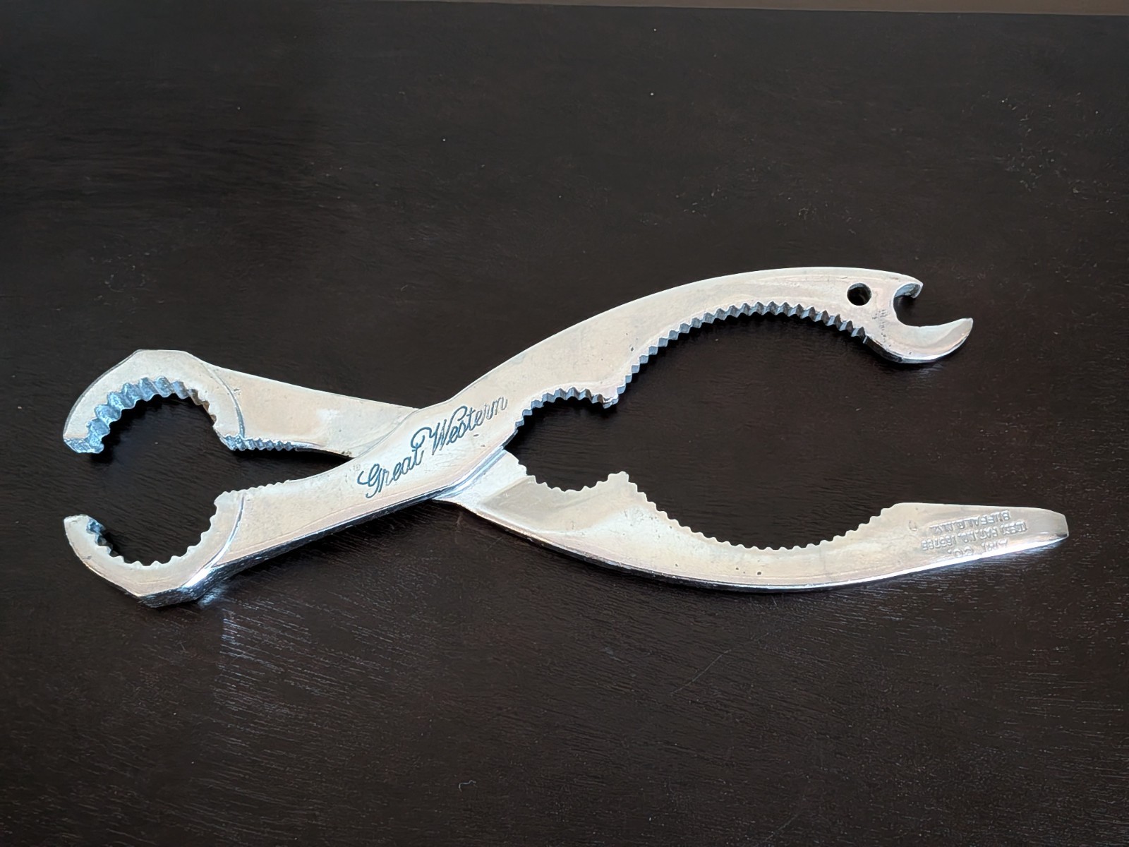 Vintage Great Western AMI Co Open-All Multi Tool Jar Wrench Bottle Opener