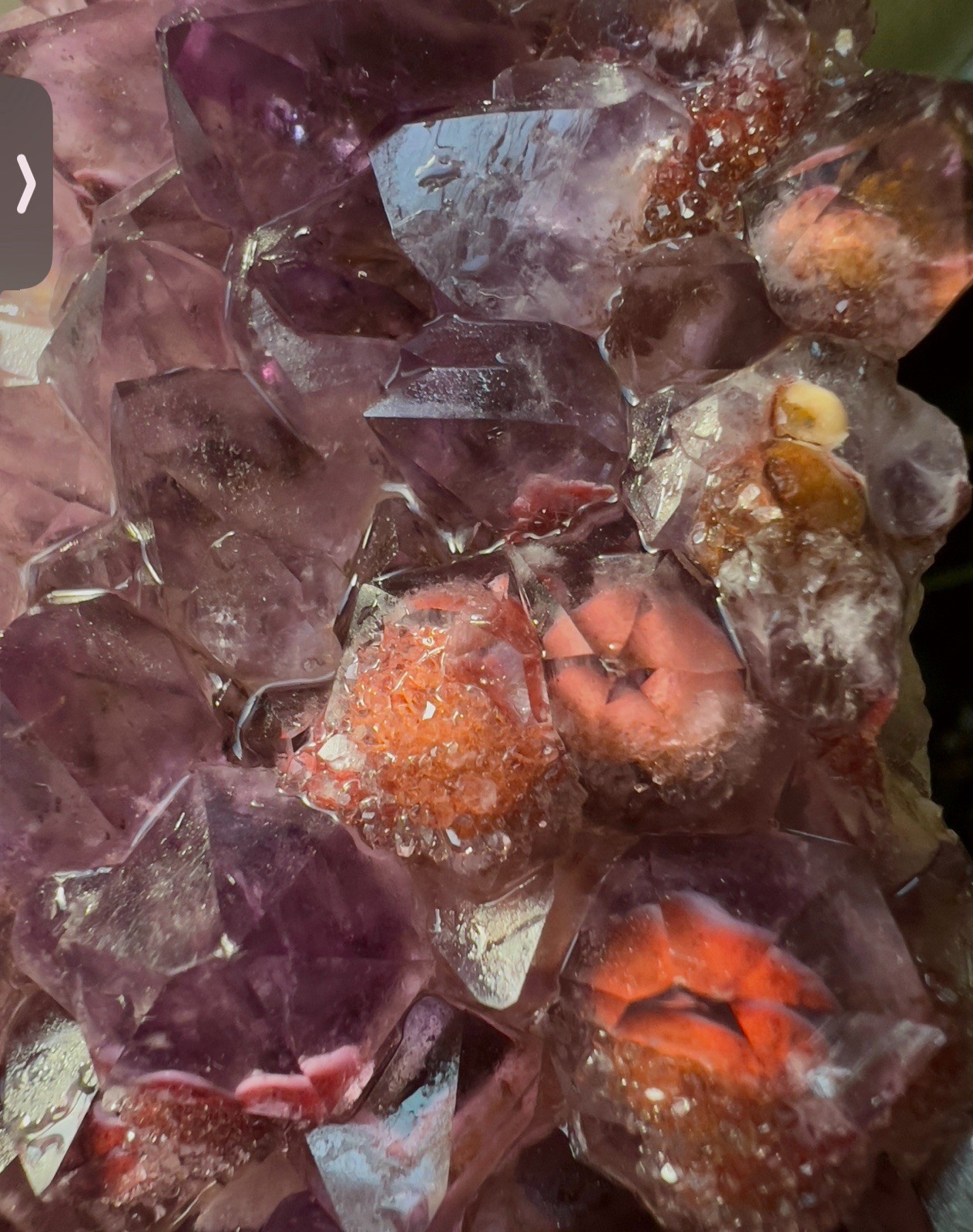 Large Amethyst Cluster With Hematite, Dolomite OUTSTANDING A+++ One Of A Kind