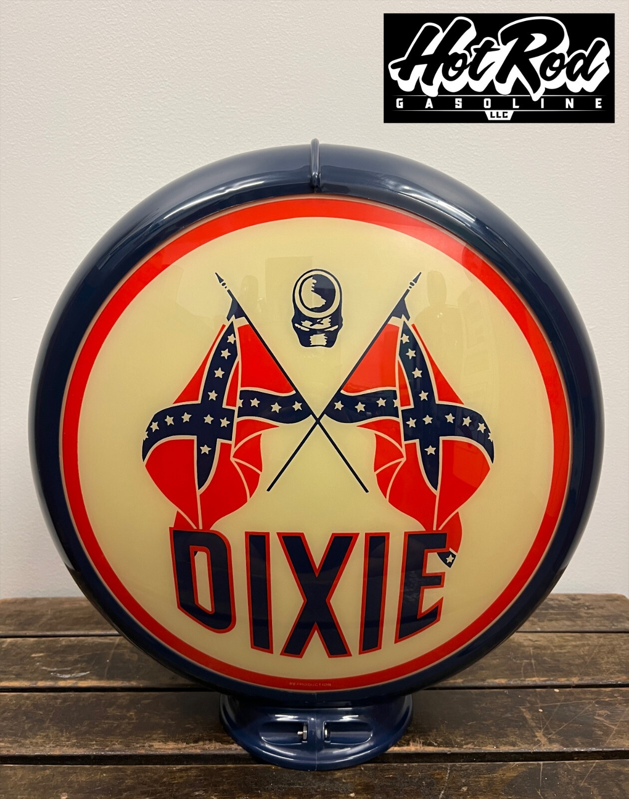 DIXIE GASOLINE Reproduction 13.5\